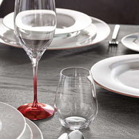 Ovid Ensemble de Verres à Vin et Verres à Eau en Verre Cristallin Set 16 Pcs