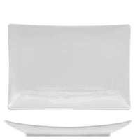 30X22 Cm Lioness Justwhite Piatto Vassoio 3 Scomparti Rettangolare In Porcellana