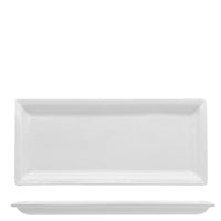 31X13 7 Cm Lioness Justwhite Piatto Presentazione Rettangolare In Porcellana Set 4 Pz