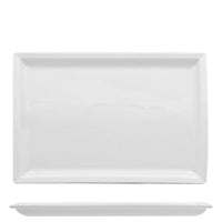 31X22 Cm Lioness Justwhite Piatto Vassoio Rettangolare In Porcellana Set 3 Pz