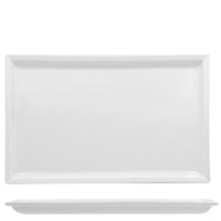 36X22 Cm Lioness Justwhite Piatto Presentazione Rettangolare In Porcellana Set 3 Pz