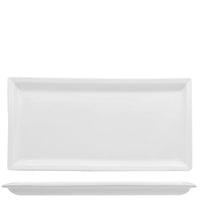 36 5X18 Cm Lioness Justwhite Piatto Presentazione Rettangolare In Porcellana Set 3 Pz