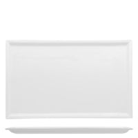 45X28 Cm Lioness Justwhite Piatto Vassoio Rettangolare In Porcellana Set 2 Pz