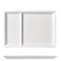 31X22 Cm Lioness Justwhite Piatto Vassoio Rettangolare In Porcellana Set 3 Pz
