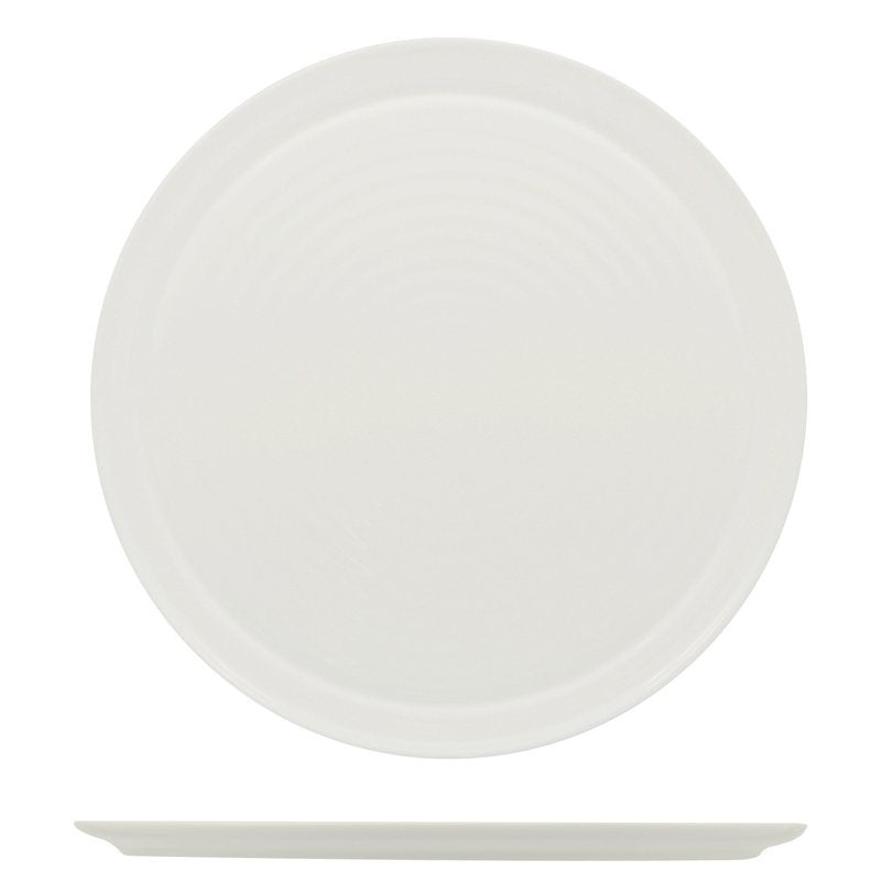 32 cm - Arcoroc Evolution Opal Glass Pizza Plate - Set 12 Pieces