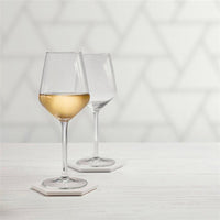 37 Cl Leerdam Crisal Carre Calice Vino Bianco In Vetro Set 6 Pezzi