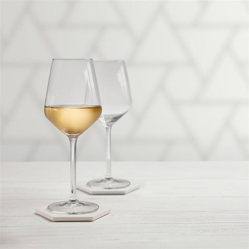 37 Cl Leerdam Crisal Carre Calice Vino Bianco In Vetro Set 6 Pezzi