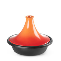 31 cm - Gietijzeren en keramische tajine cocotte