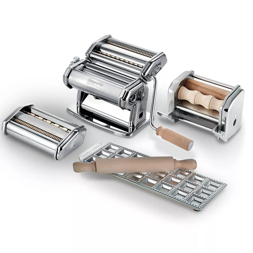 Imperia La Fabbrica Della Pasta Macchine Per La Pasta In Acciaio Con Accessori Set 3 Pz