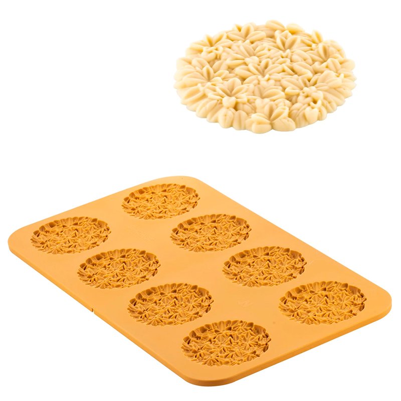 8 Forme Silikomart Erbetta 43 Stampo Prato Fiorito In Silicone
