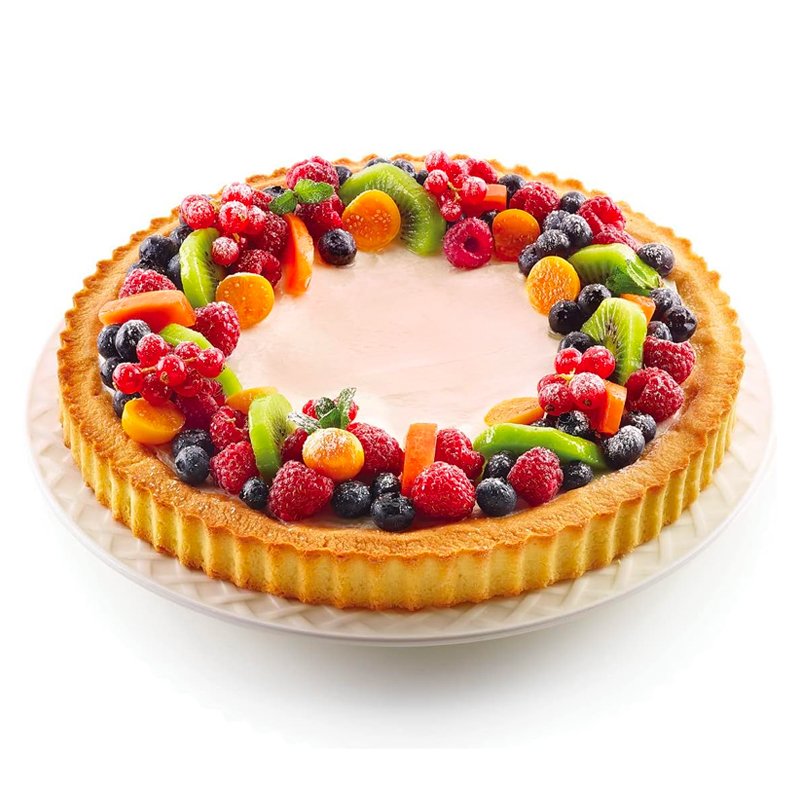 28 Cm Silikomart Classic Stampo Torta Festonato Antiaderente In Silicone