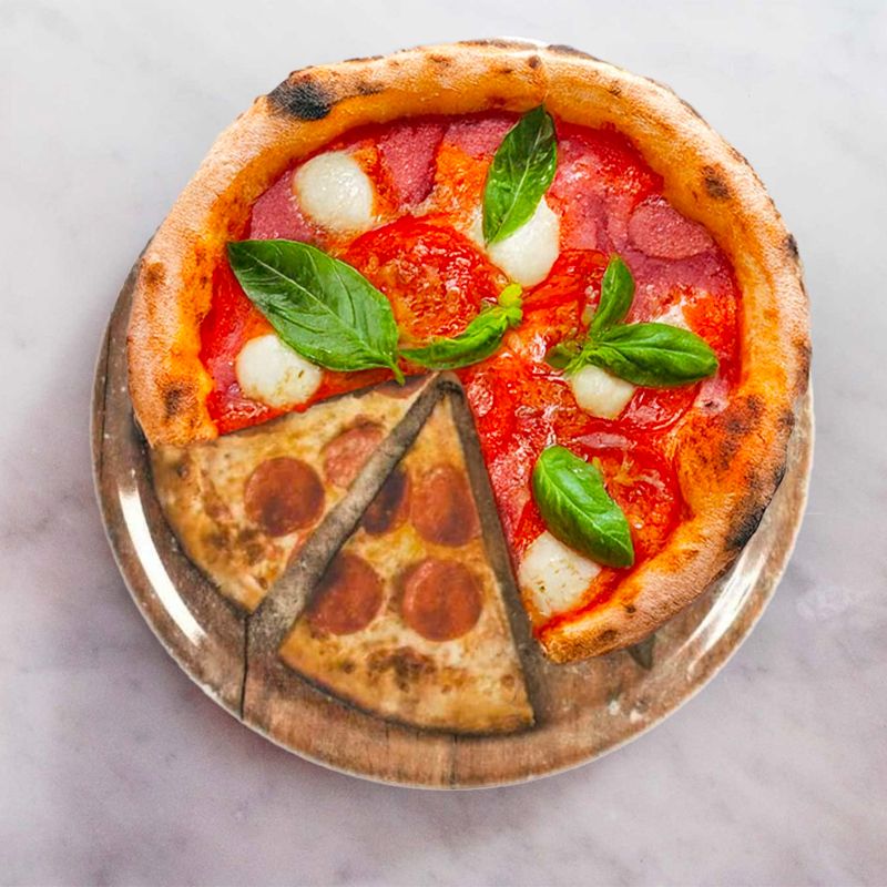 33 Cm Saturnia Flour Piatto Pizza In Porcellana Set 6 Pz
