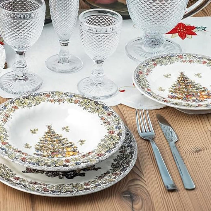 Churchill James Sadler And Sons Season Greetings Servizio Piatti In Terracotta Set 18 Pz