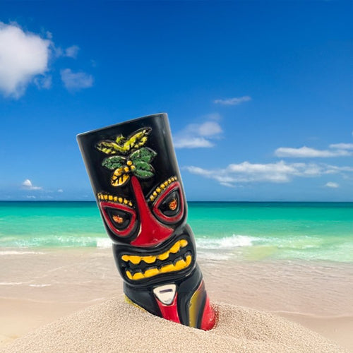 60 Cl Paderno Tiki Mug Bicchiere Cocktail Maori In Ceramica