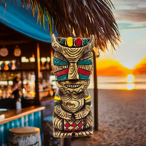 40 Cl Paderno Tiki Mug Bicchiere Cocktail Zulu In Ceramica
