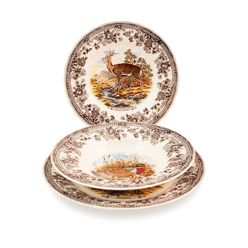 Churchill James Sadler And Sons Wild Servizio Piatti In Terracotta Set 18 Pz