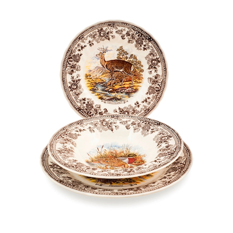 Churchill James Sadler And Sons Wild Servizio Piatti In Terracotta Set 18 Pz