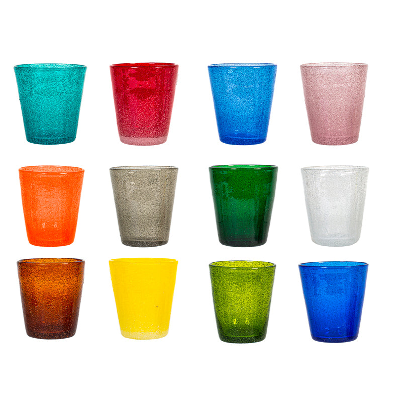 28 Cl Handh Giada Bicchiere Acqua In Vetro Set 12 Pezzi
