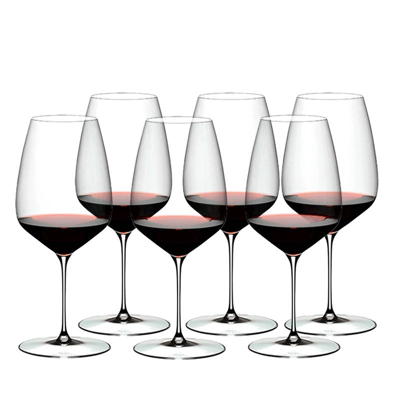 82 9 Cl Riedel Veloce Calice Vino Rosso Cabernet Merlot In Vetro Set 6 Pezzi