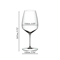 82 9 Cl Riedel Veloce Calice Vino Rosso Cabernet Merlot In Vetro Set 6 Pezzi