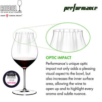 83 Cl Riedel Perfomance Calice Vino Rosso Pinot Noir In Vetro Cristallino Set 4 Pz