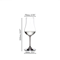 20 Cl Riedel Aquavit Calice Grappa In Vetro Set 4 Pezzi