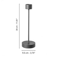 30 Cm Abert Saturno Lampada Da Tavolo Dimmerabile In Alluminio