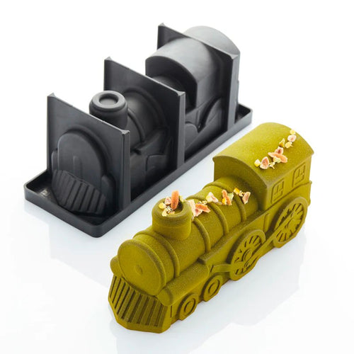 25 4 X 8 8 Cm Pavoni Express Log Stampo Torta Tronchetto Locomotiva In Silicone