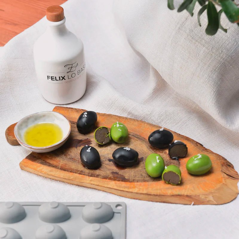 30 Forme Pavoni Gourmand Stampo Decorazioni Olive In Silicone