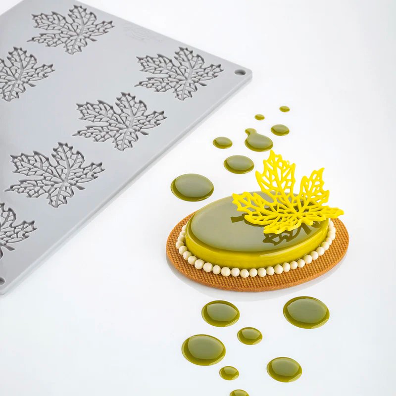 8 Forme Pavoni Maple Stampo Decorazioni Foglia D Acero In Silicone