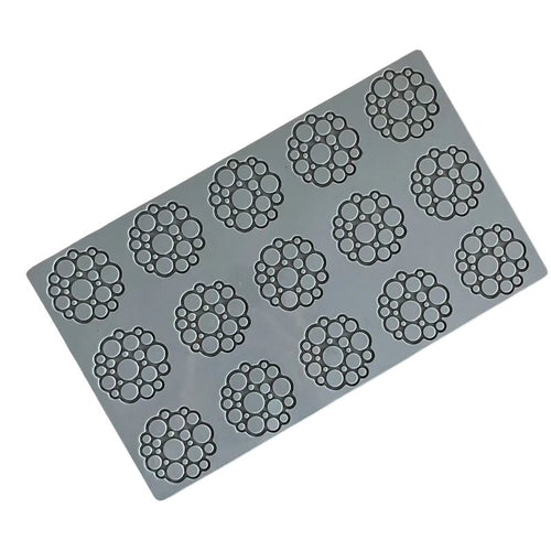 15 Forme Pavoni Circles 2 Stampo Decorazioni Fiori In Silicone