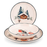 Handh Frosty Nordic Servizio Piatti In Porcellana Set 18 Pz