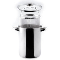 16 Cm Aeternum La Divina Reinox Pentola Alta Asparagera Con Coperchio In Acciaio Inox