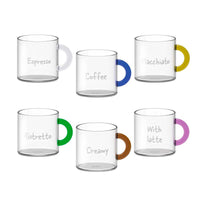 10 Cl Wd Lifestyle Monterey Tazzina Caffe In Vetro Borosilicato Set 6 Pezzi