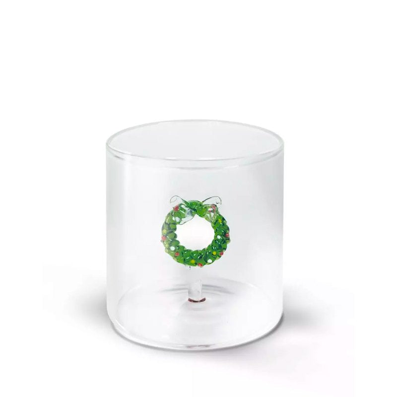 25 cl - Monterey Natale Bicchiere Acqua in Vetro Borosilicato - Set 4 Pz