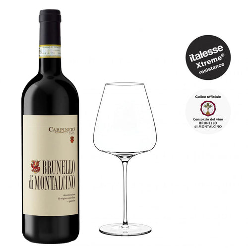 Carpineto Brunello Di Montalcino Docg 2019 Carpineto Set 2 Calici Italesse T Made 70 Cl