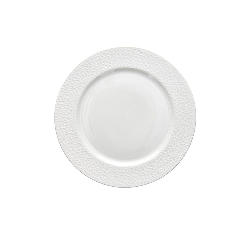 Set Di 6 Piatti Frutta In Porcellana Baita Acqua - Diametro 19 Cm, Colore Azzurro, Lavabile In Lavastoviglie E Microonde