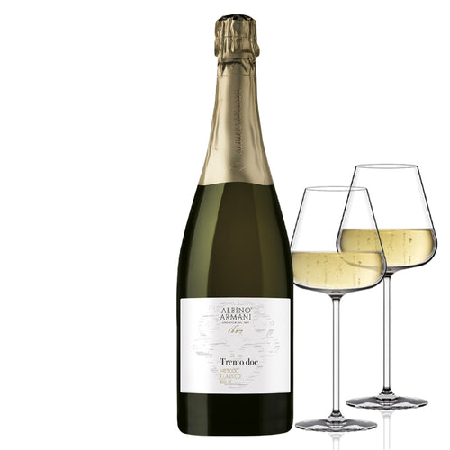 Metodo Classico Trento Doc Azienda Agricola Albino Armani Set 2 Calici Italesse Etoile Sparkle 48 Cl