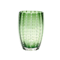 32 cl - Perle Water Glass with White Dots - Set 6 Pieces