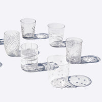 Zafferano Melting Pot Bicchiere Acqua In Vetro Set 6 Pezzi