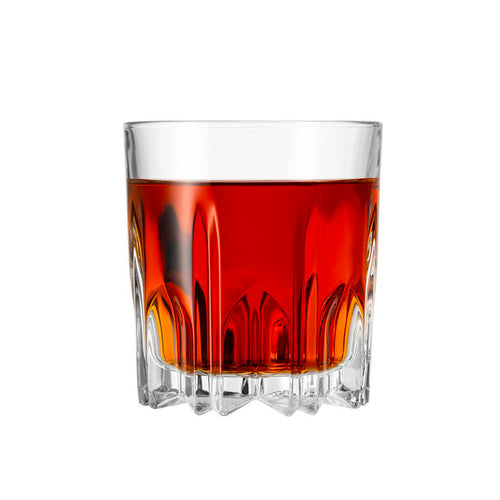35 cl - Borgonovo Excalibur Bicchiere Whisky DOF In Vetro Set 6 Pz