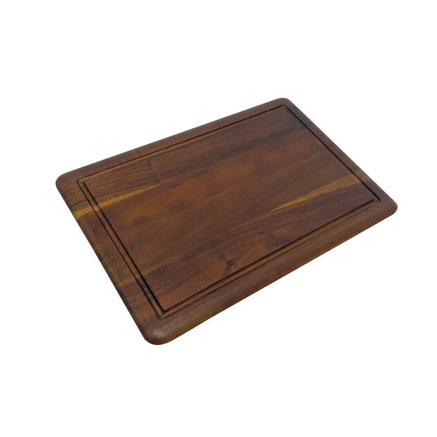35X24 Cm Paderno Cast Iron Cookware Vassoio In Legno