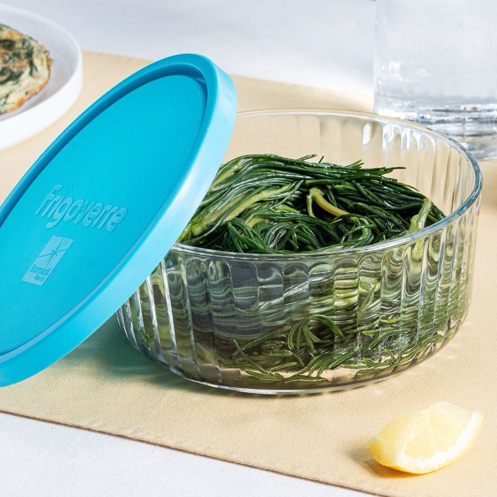 Bormioli Rocco Frigoverre Brillante Set Contenitore Per Alimenti Rotondo In Vetro - Set 3 Pz