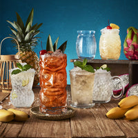 58 cl - Bormioli Rocco Bartender Bicchiere Cocktail Tiki In Vetro - Set 6 Pz
