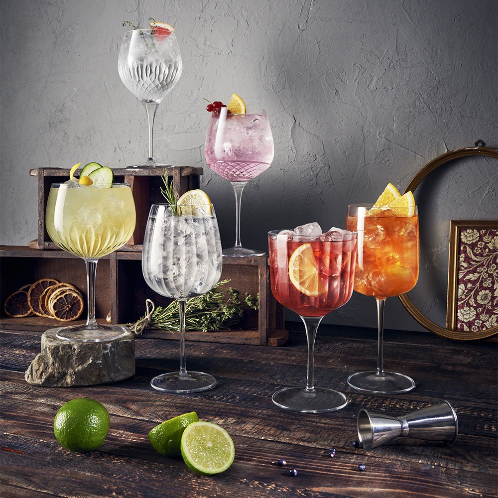 65 cl - Bormioli Luigi Gin & Tonic London Dry Calice Gin Tonic In Vetro Set 2 Pz