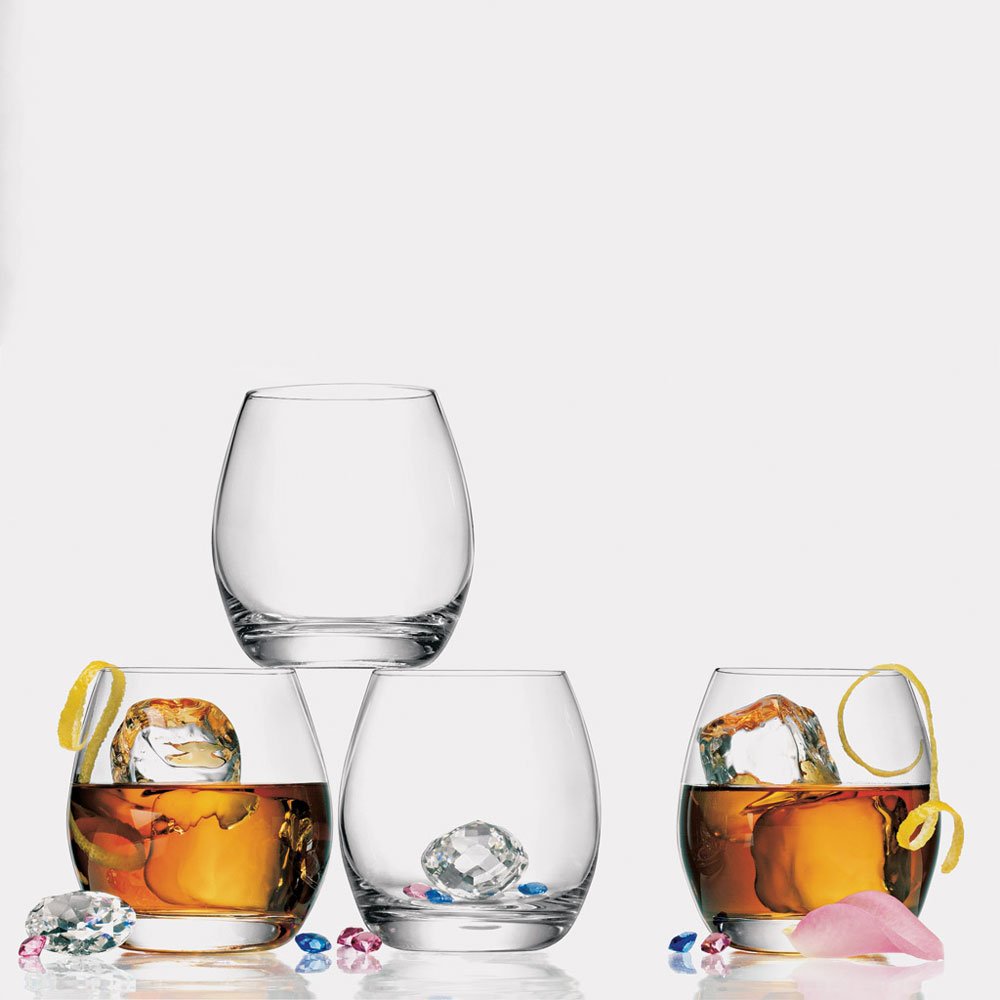 34 cl - Bormioli Luigi Ametista Bicchiere Acqua In Vetro Set 6 Pz