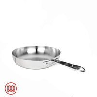 Alu-Inox 3-ply High Induction Frying Pan with Tubular AluInox Handle