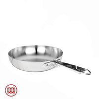 Alu-Inox 3-ply High Induction Frying Pan with Tubular AluInox Handle