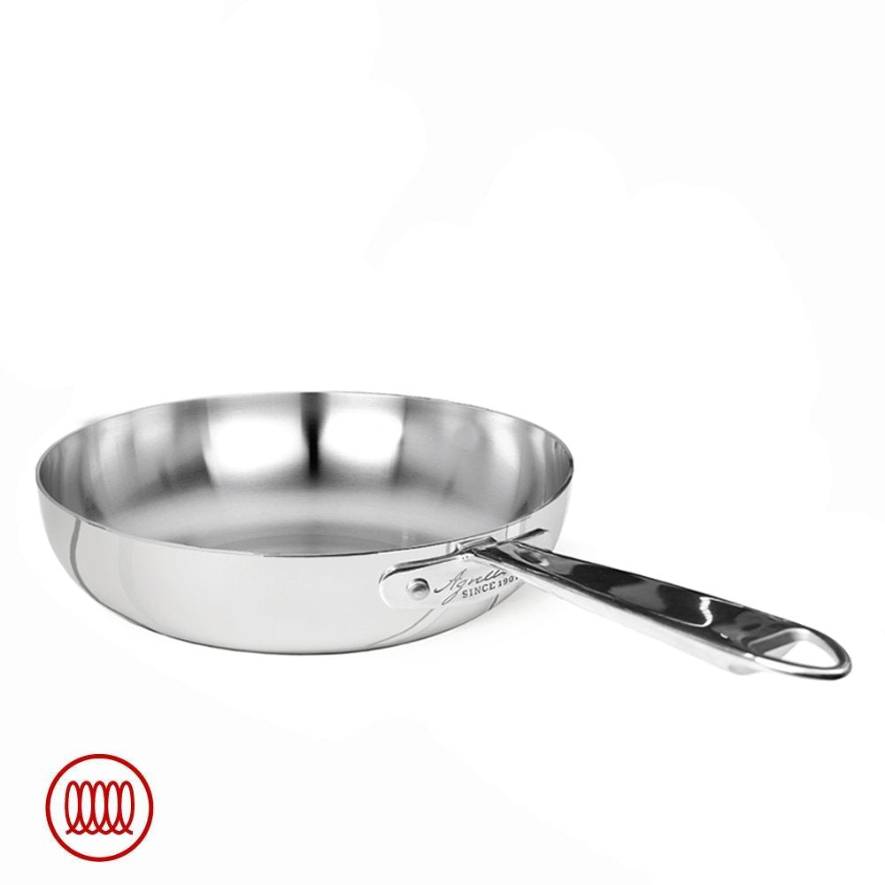 Alu-Inox 3-ply High Induction Frying Pan with Tubular AluInox Handle
