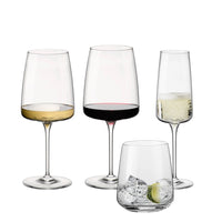 Nexo Set Wine Glasses and Tumblers in Glass - 24 Pcs Set